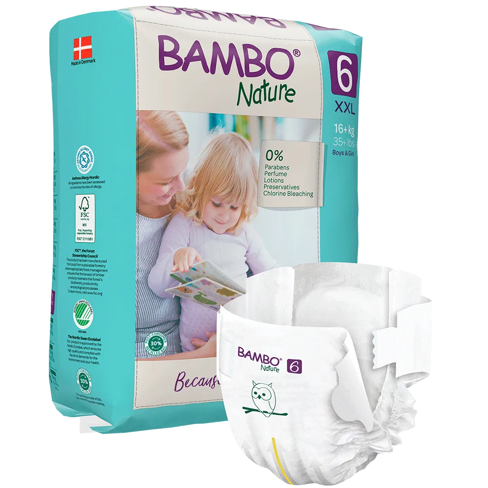 Bambo Nature Diapers size 6, (16+ kg / 35+ lbs), 20 pcs