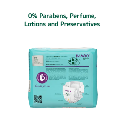 Bambo Nature Diapers size 2, (3-6 kg / 7-13 lbs), 30 pcs