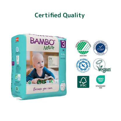 Bambo Nature Diapers size 3, (4-8 kg / 9-18 lbs), 28 pcs