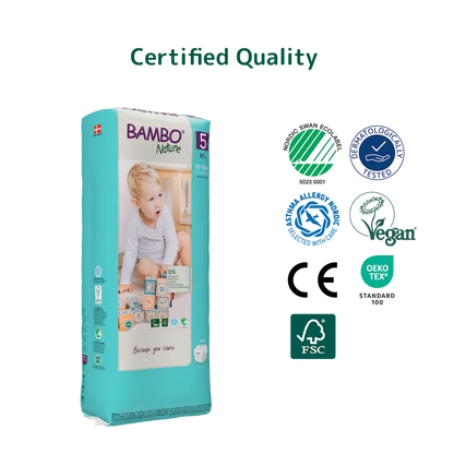 Bambo Nature Diapers size 5, (12-18 kg / 27-40 lbs), 44 pcs