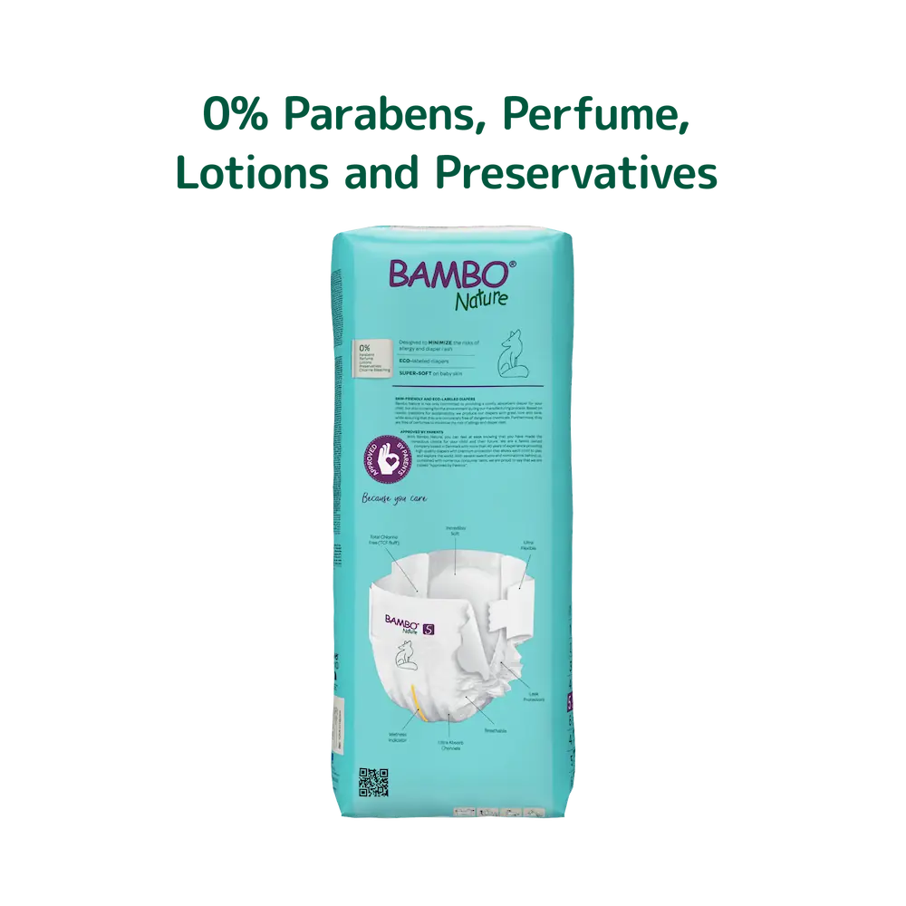 Bambo Nature Diapers size 5, (12-18 kg / 27-40 lbs), 44 pcs