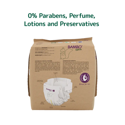 Bambo Nature Diapers size 3, (4-8 kg / 9-18 lbs), 28 pcs