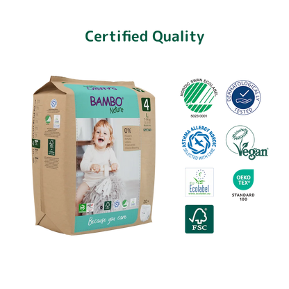 Bambo Nature Pants size 4 (7-12 kg / 15-26 lbs), 20 pcs