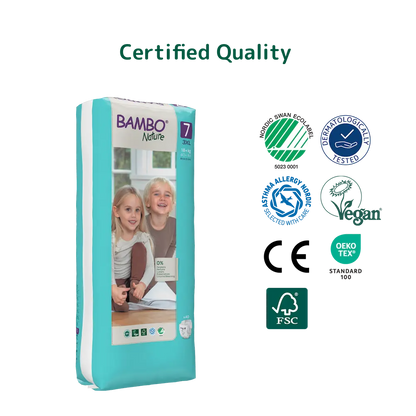 Bambo Nature Diapers size 7, (18+ kg / 40+ lbs), 40 pcs