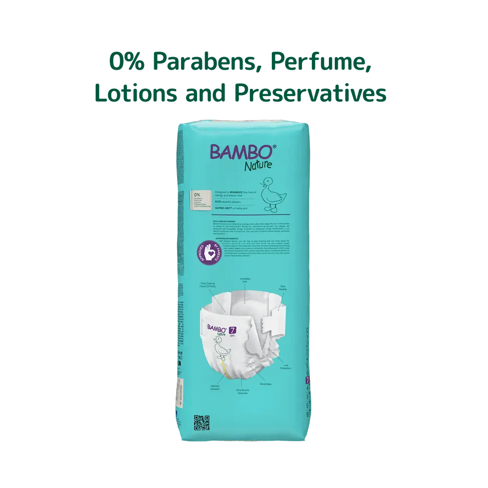 Bambo Nature Diapers size 7, (18+ kg / 40+ lbs), 40 pcs