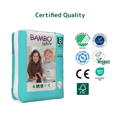 Bambo Nature Pants size 8 (19+ kg / 42+ lbs), 16 pcs