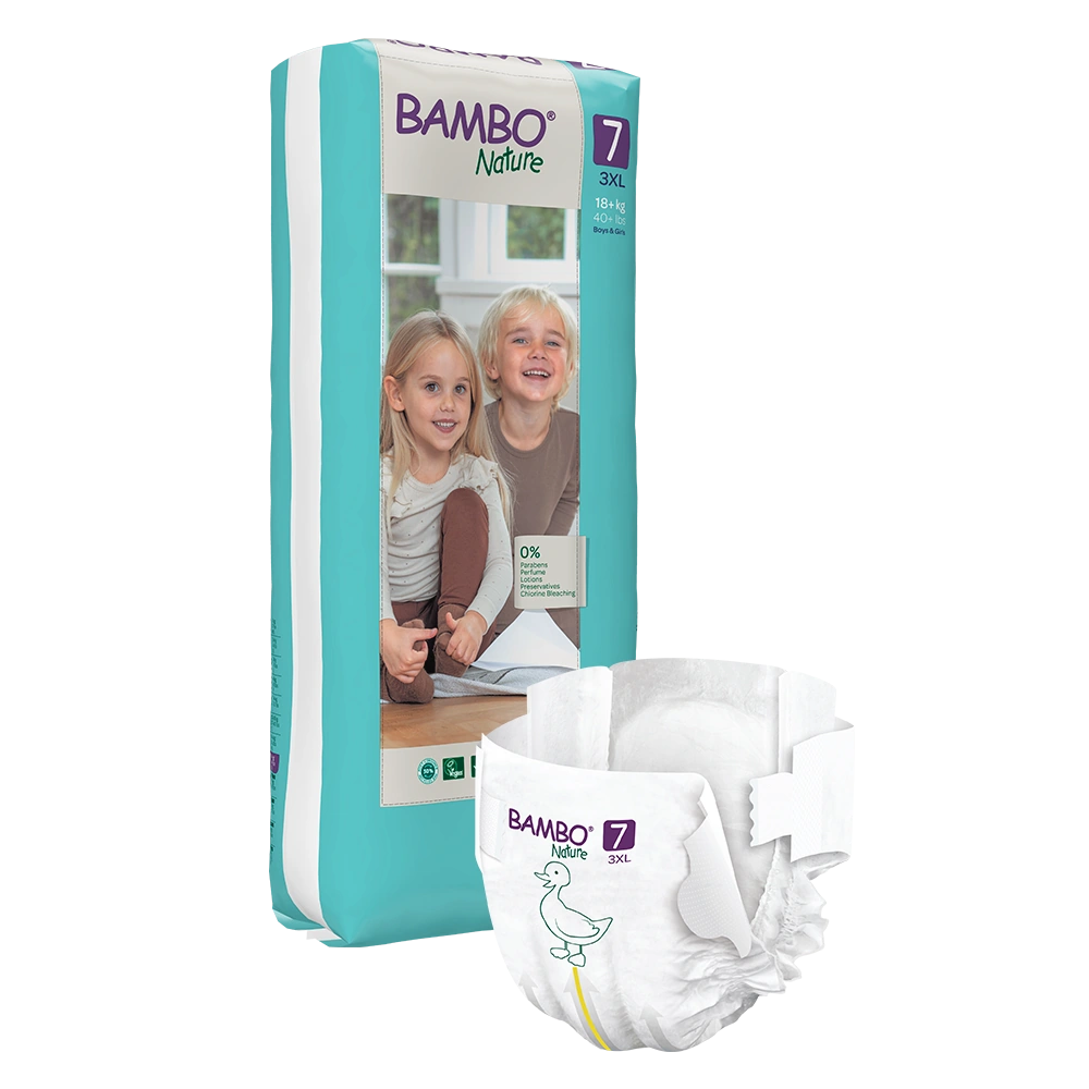 Bambo Nature Diapers size 7, (18+ kg / 40+ lbs), 40 pcs