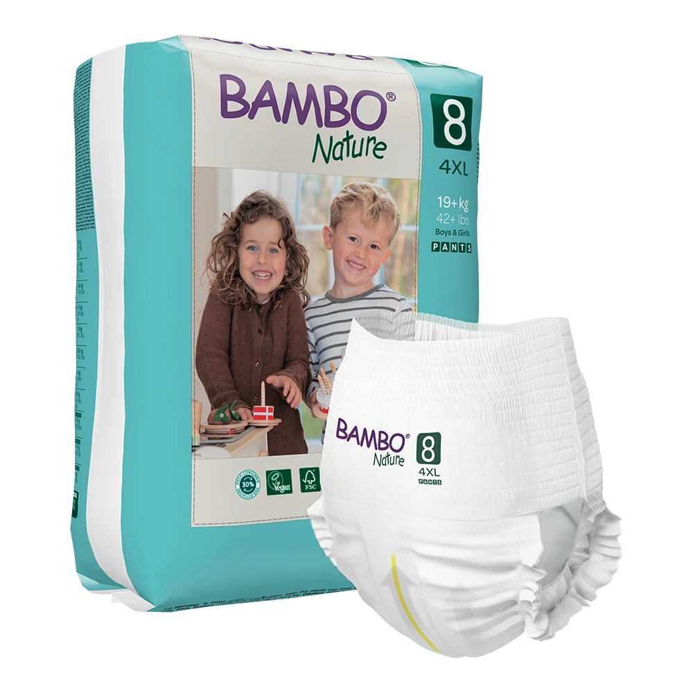 Bambo Nature Pants size 8 (19+ kg / 42+ lbs), 16 pcs